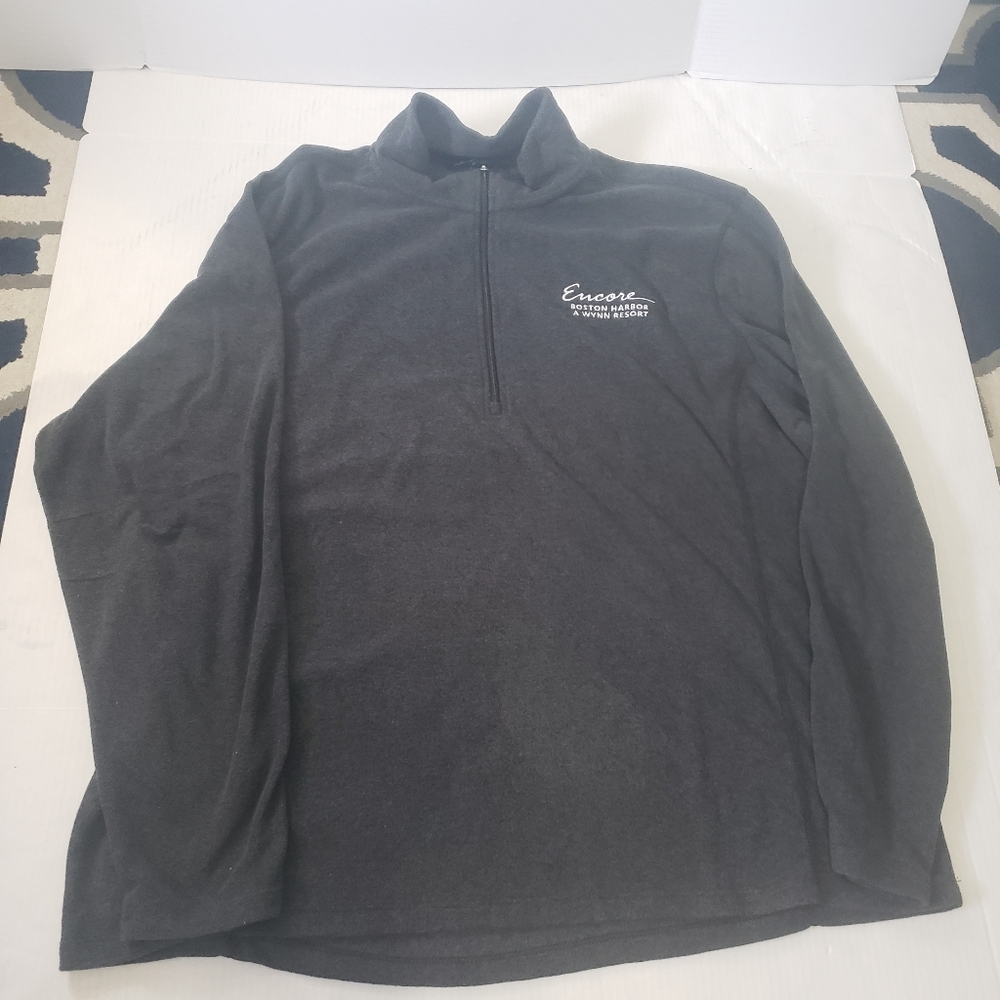Port Authority Fleece Jacket Mens 3XL Half Zip Encore Boston Harbor Charcoal New